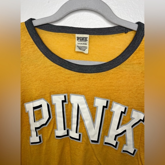 PINK Yellow and Gray T-Shirt - Picture 2 of 3